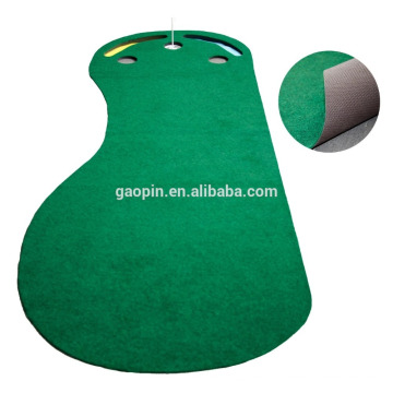 Hot sell Customized 3'x9' Foot-shape Rubber Golf Mat Indoor Mini Golf Putting Mat